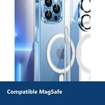 Vue de détail – Coque Silicone Transparente Compatible Magsafe + Verre Trempés et Protection Caméra Arrière Pour iPhone 13 Pr