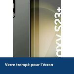 Vue de détail – Verre Trempé et Protection Caméra Arrière Pour Samsung Galaxy S23 Plus