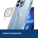 Vue de détail – Coque Transparente pour iPhone 13 Pro Max (6,7 pouces) et 2 Verres Trempé Film Protection Ecran