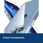 Vue de détail – Coque Transparente pour iPhone 13 Pro Max (6,7 pouces) et Verre Trempé Film Protection Ecran
