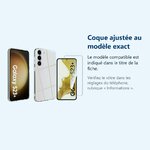 Accessoire ajusté au modèle exact – Coque Transparente pour Samsung Galaxy S23 Plus (6,6 pouces) et Verre Trempé Film Protect