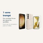 Verre trempé pour protéger lécran – Coque Transparente pour Samsung Galaxy S23 Plus (6,6 pouces) et Verre Trempé Film Protec
