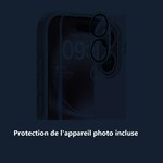 Protection de lappareil photo – Coque Silicone Rose + Verre Trempé et Protection Caméra Arrière Pour iPhone 16 Plus