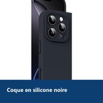 Vue de détail – Coque Pour iPhone 16 Pro Silicone Noir
