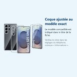 Accessoire ajusté au modèle exact – Coque Silicone Transparente + Verre Trempé Pour Samsung Galaxy S25 Ultra