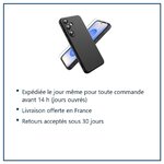 Expédition le jour même, livraison offerte, retours sous 30 jours – Coque Pour Samsung Galaxy S25 Silicone Noir + Verre Tremp