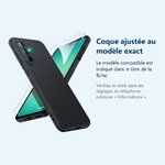 Accessoire ajusté au modèle exact – Coque Pour Samsung Galaxy A26 5G Silicone Noir + Verre Trempé