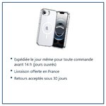 Expédition le jour même, livraison offerte, retours sous 30 jours – Coque Silicone Transparente Compatible Magsafe Pour iPhon