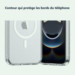 Contour qui protège les bords – Coque Silicone Transparente Compatible Magsafe Pour iPhone 16e