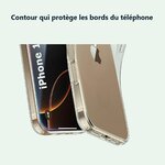Contour qui protège les bords – Coque Silicone Transparente Pour iPhone 16 Pro