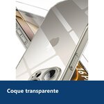 Vue de détail – Coque Silicone Transparente + Verre Trempé Pour iPhone 16 Pro