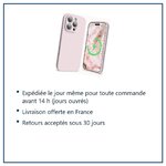 Expédition le jour même, livraison offerte, retours sous 30 jours – Coque Silicone Rose Pour iPhone 16 Pro