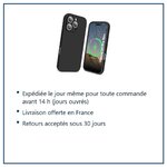 Expédition le jour même, livraison offerte, retours sous 30 jours – Coque Silicone Noir Pour iPhone 16 Pro Max