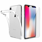 Coque-silicone-verre-trempe-pour-iPhone-X-transparent