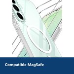 Vue de détail – Coque Magnétique Compatible MagSafe Transparente + 2 Verres Trempés Pour Samsung S26 FE