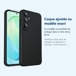 Accessoire ajusté au modèle exact – Coque Pour Samsung S26 FE Silicone Noir + Verre Trempé