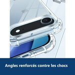 Vue de détail – Coque Pour iPhone 17 Air Silicone Transparente Angles Renforcés + 2 Verres Trempés