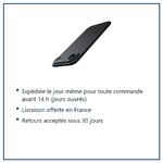 Expédition le jour même, livraison offerte, retours sous 30 jours – Coque Pour iPhone 17 Air Silicone Noir