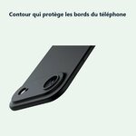 Contour qui protège les bords – Coque Pour iPhone 17 Air Silicone Noir