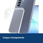 Vue de détail – Coque Silicone Transparente + Verre Trempé Pour Samsung Galaxy A17