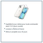 Expédition le jour même, livraison offerte, retours sous 30 jours – Coque Silicone Transparente Compatible Magsafe + Verres T