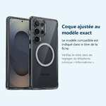 Accessoire ajusté au modèle exact – Coque de Protection Transparente Compatible Magsafe Pour Samsung S25 Ultra