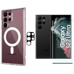 coque-transparente-magsafe-pack-glass-samsung-s22-ultra-little-boutik