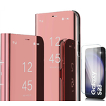 coque-rabat-miroir-rose-glass-pour-samsung-s23-little-boutik
