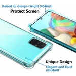 Coque-de-protection-pour-Samsung-Galaxy-A71-4-Coins-Renforce-Transparent
