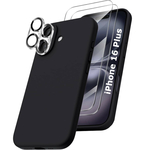 coque-silicone-noir-pack-glass-x2-pour-iphone-16-plus-little-boutik