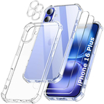 coque-silicone-antichoc-transparente-pack-glass-x2-pour-iphone-16-plus-little-boutik