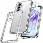 coque-silicone-transparente-4-coins-renforcés-verre-trempe-X2-pour-samsung-a56-little-boutik
