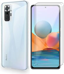 Pack Coque Silicone Rose + Verre Trempé Pour Xiaomi Redmi Note 10 4G / 10S - Little Boutik