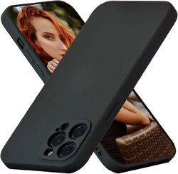 Coque Silicone Noire Little Boutik + 2 Protections Écran Pour IPhone 12 / 12 Pro - Pack Accessoires Neuf