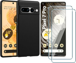 Pack Coque Silicone Rose + 2 Protections Écran Pour Google Pixel 7 5G - Little Boutik - Neuf