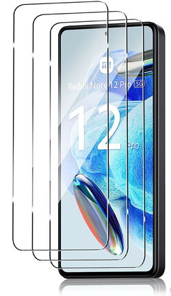 Pack Accessoires Little Boutik Pour Xiaomi Redmi Note 12 5G : Coque Silicone Noir + Verre Trempé - Neuf