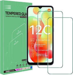 Pack Coque Silicone + Verre Trempé Pour Xiaomi Redmi 12C/11A - Noir - Neuf