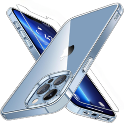Coque Silicone TPU Transparente + Verre Trempé Pour IPhone 13 Pro Max - Marque Little Boutik - Modèle 2779 - Neuf En Emballage