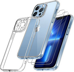Coque Silicone TPU Transparente + Verre Trempé Pour IPhone 13 Pro Max - Marque Little Boutik - Modèle 2779 - Neuf En Emballage