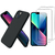 iphone-13-black-case-silicone-antichoc-tempered-glass-x2