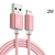 cable-iphone-usb-lightning-2m-nylon-rose