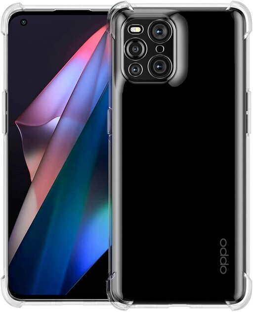 Coque Silicone TPU Transparente Renforcée Pour Oppo Find X3 Neo - Little Boutik - Neuf