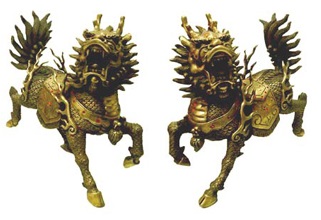 couple-de-grands-chi-lin-en-bronze-167