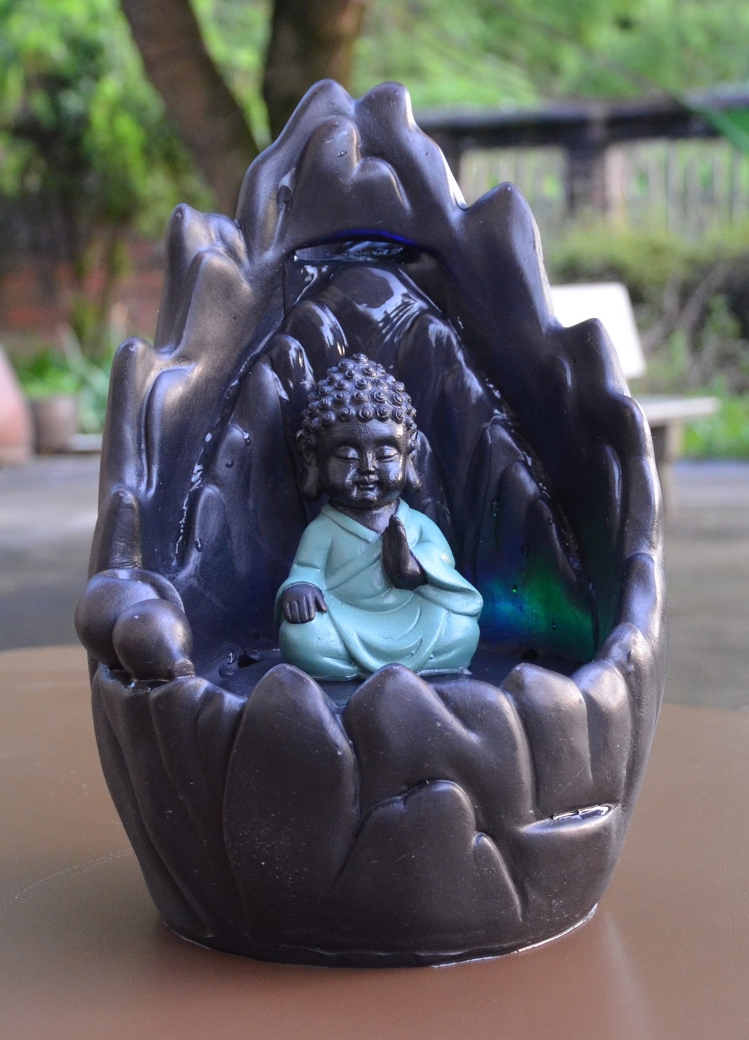 4.Fontaine bouddha 30 cm avec encens