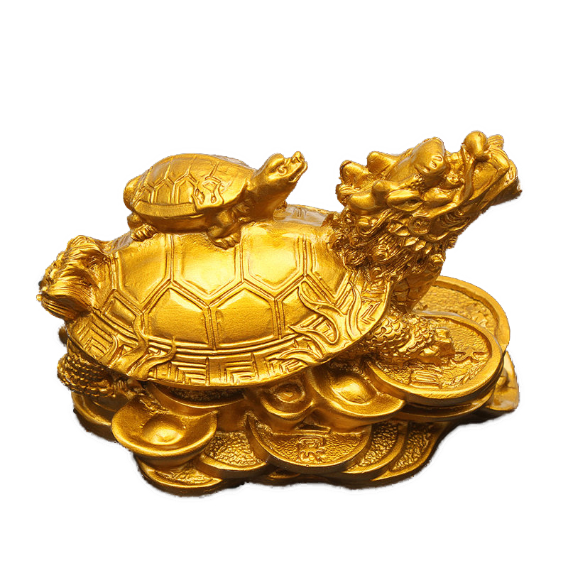 1.-Or-Feng-Shui-Dragon-Tortue-Tortue-richesse-carriere