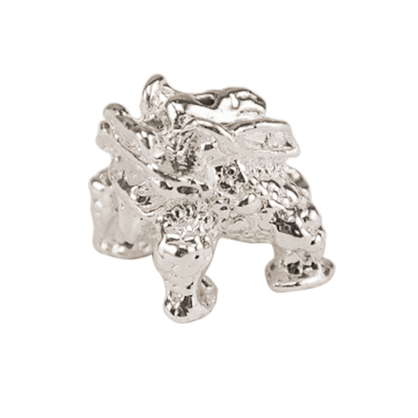 Porte encens chien argent