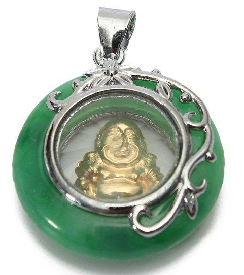 pendentif bouddha jade
