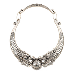 1.Ethnique-Chinois-Collier-femme-Ras-De-Cou-Double-Dragon-