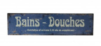 Plaque  Bains-Douches