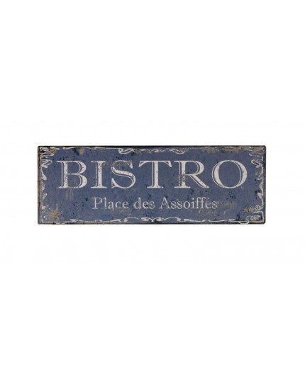 Plaque métal bistro